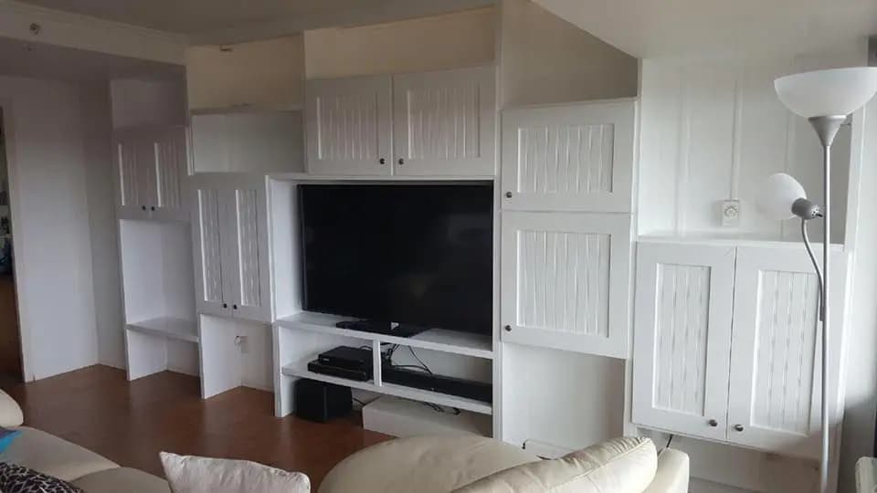 a tv in a room