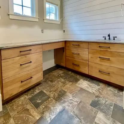 White Oak Bathroom Cabinets